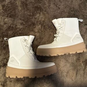 UGG boots cream and tan sole (new 7.5 women’s)